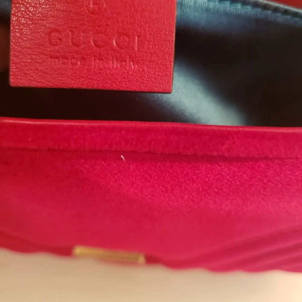 ❌SOLD❌GUCCI Marmont Red Velvet Bag - Picture 8 of 15